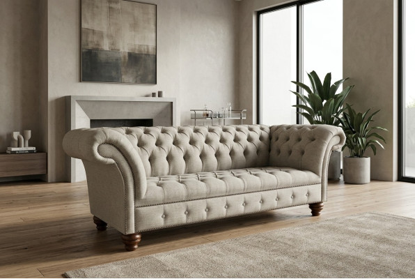 Dreisitzer Design Sofa 3 Sitzer Couchen Grau Polster Sofas Möbel Neu
