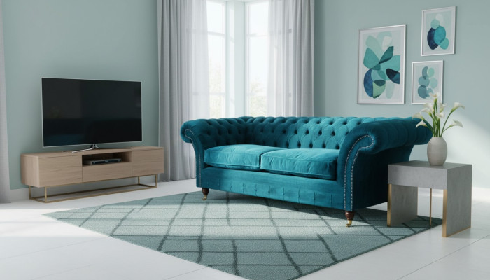 Designer Sofa 3 Sitzer Chesterfield Couch Polster Sofas Designsofa Sitz