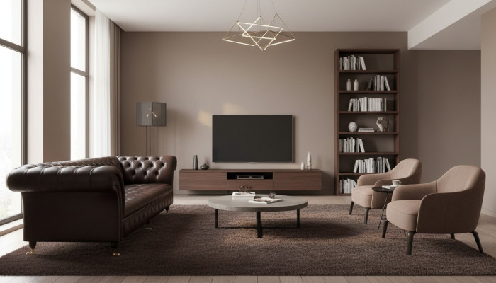 Sofa 4 Sitzer Chesterfield Couch Luxus 245cm Ledersofa Couchen Möbel