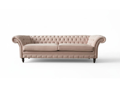 Rosa Viersitzer Polster Sofa 4er Sitz Möbel Big Sofas Couch 245cm Neu