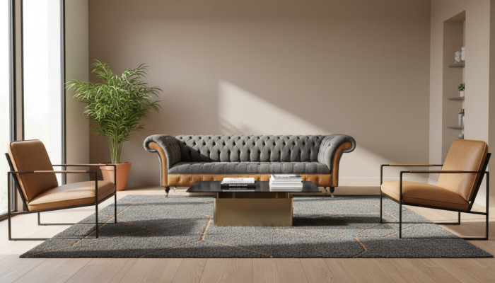 Sofa 4 Sitzer Chesterfield Luxus Couch Big Couchen Polster 300cm Design