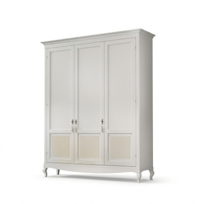 Kleiderschrank Schlafzimmer Holz Klassisch Design Möbel Weiß Schränke