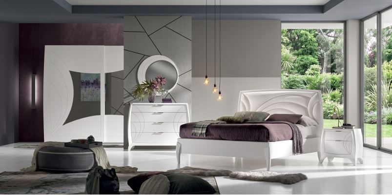 Luxus Schlafzimmer Sets Bett 2x Nachttische Design Kommode Möbel 6tlg