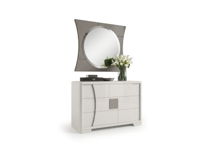 Kommode mit Spiegel Luxus Konsole Kommode Schlafzimmer Neu 2tlg. Set