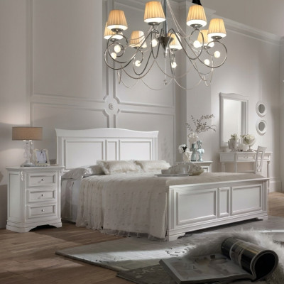 Komplettes Schlafzimmer Bett 2x Nachttische 3 tlg. Sets Designer Luxus