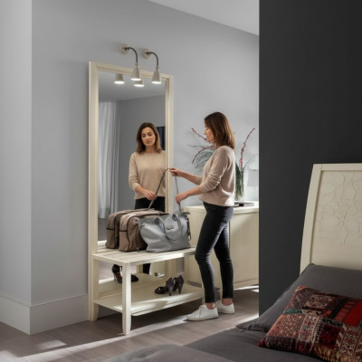 Standspiegel Design Spiegel Italienische Schlafzimmer Holz Stand Wand