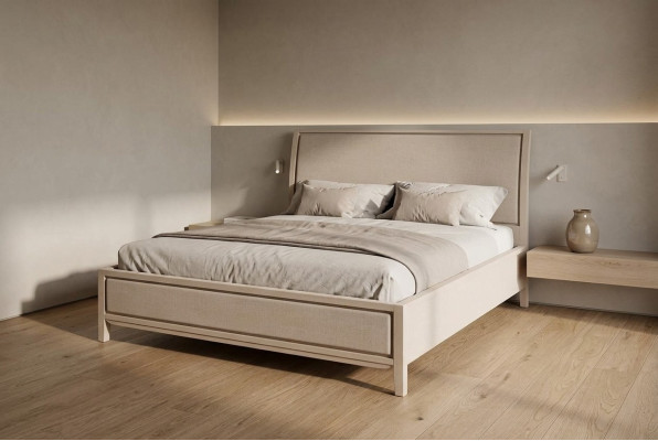 Doppelbett Betten Schlafzimmer Designbetten Möbel Massiv Holz Bett Neu