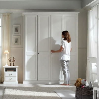 Kleiderschrank Schrank Art déco Stil Holz Möbel Klassische Schlafzimmer