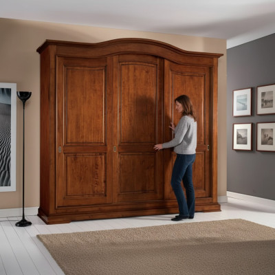 Kleiderschrank Schrank Möbel Schlafzimmer 294cm Kleiderschränke Holz