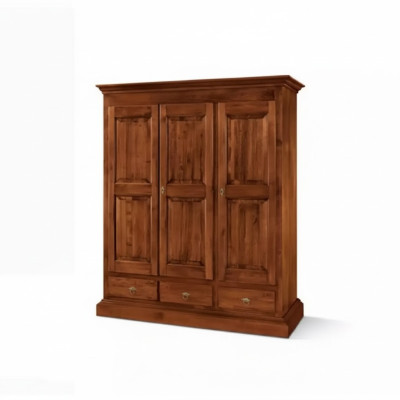 Luxus Kleider Schrank Designer Kleiderschränke Möbel Holz Braun Neu