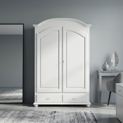 Kleiderschrank Luxus Schrank Möbel Schlafzimmer Holz Weiß Einrichtung