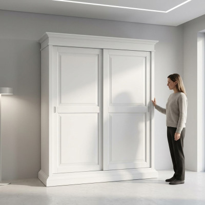Kleiderschrank Italienische Holzmöbel Schränke Holz Schlafzimmer Luxus