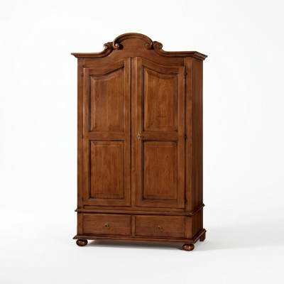 Klassischer Schrank Braun Schrankwand Kleiderschrank Italienische Möbel