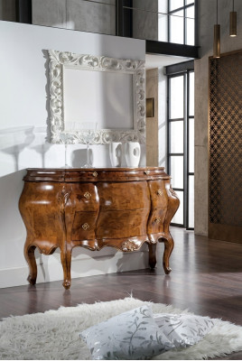 Klassische Kommode Schrank Holz Schränke Möbel Konsolen Italienische Neu