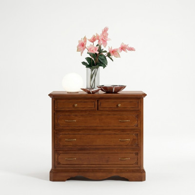 Kommode Luxus Konsole Klassische Schlafzimmer Holz Modern Design Braun