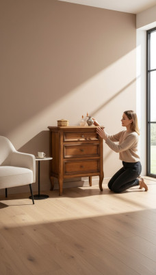 Nachttisch Klassische mit 3 Schubladen Konsolen Design Schlafzimmer