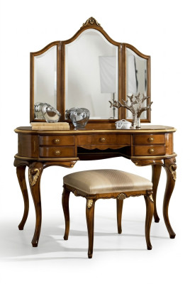 Schminktisch Spiegel Luxus Konsole Kommode Schlafzimmer Holz Design Neu