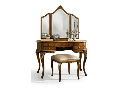 Schminktisch Spiegel Luxus Konsole Kommode Schlafzimmer Holz Design Neu