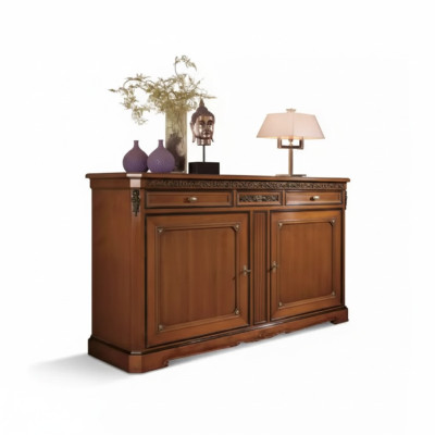 Sideboard Italienische Möbel Massiv Wohnzimmer Kommode Schrank Holz Neu