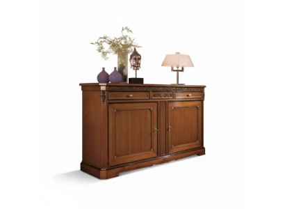 Sideboard Italienische Möbel Massiv Wohnzimmer Kommode Schrank Holz Neu