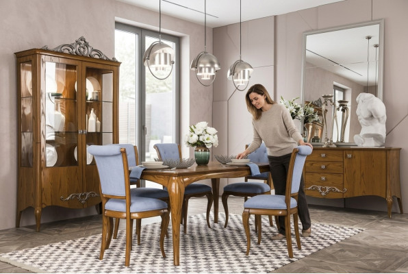 Esszimmer Set Garnitur Tisch 6x Stühle Design Sideboard Möbel Luxus Neu