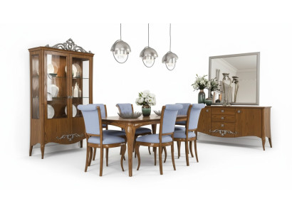 Esszimmer Set Garnitur Tisch 6x Stühle Design Sideboard Möbel Luxus Neu