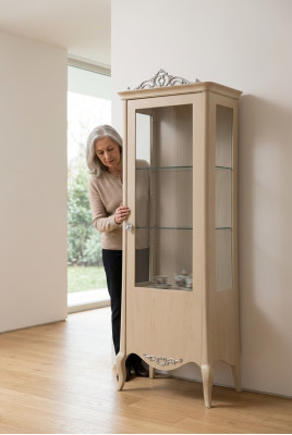Vitrine Schrank Wohnzimmer Schränke Anrichte Italienische Möbel Holz