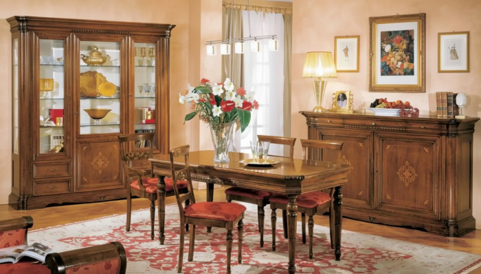 Esstisch 4x Stühle Garnitur Essgruppe Sideboard Tisch Set Esstisch 7tlg