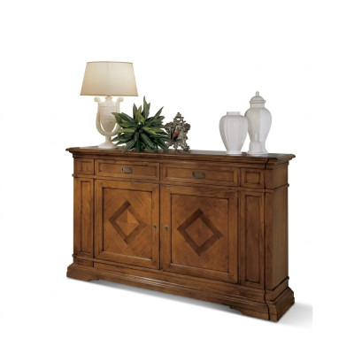 Luxus Italienische Holz Möbel Kommode Anrichte Stil Braun Sideboard Neu