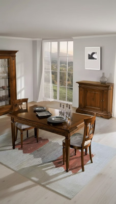 Komplett Esstisch 4x Stühle Esszimmer Set Ess Gruppe Braun Tisch 5tlg