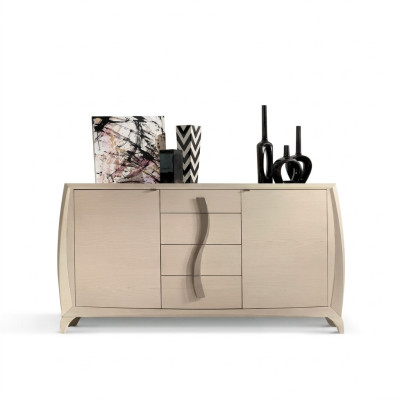 Sideboard Wohnzimmer Kommoden Klassische Schrank Beige Holzschrank Neu