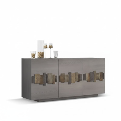 Kommode Sideboard Massiv Holz Schrank Möbel Kommoden Anrichte Grau
