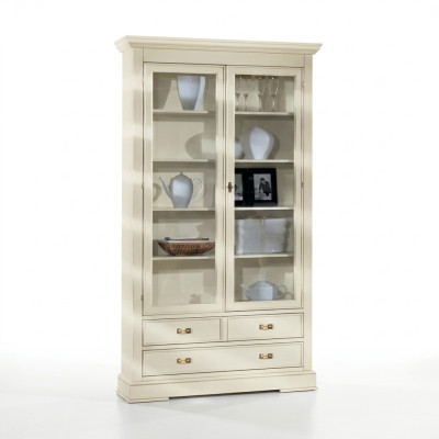 Wohnzimmer Glas Schrank Vitrine Anrichte Holz Luxus Schränke Möbel