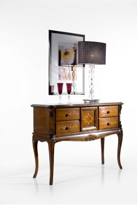 Kommode Holz Italienische Möbel Schrank Konsolen Kommoden Konsole Neu