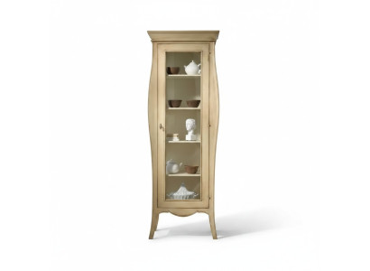 Anrichte Luxus Vitrine Glas Schrank Klassische Stil Italienische Möbel
