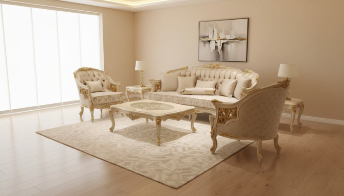 Moderne luxus Sofagarnitur set 2x Sofa 3 Sitzer Wohnzimmer Set Edlem Stuhl