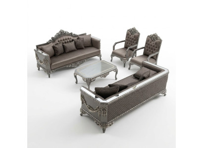 Luxuriöse dreisitzer Sofa modernen 3 Sitzer Stilvolle Sofa 3 Sitzer Braun