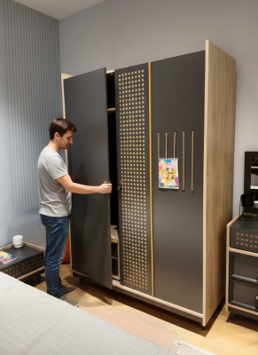 Kleiderschrank Scrank Luxuriöses Schlafzimmer Möbel Schränke Holz Kinderzimmer