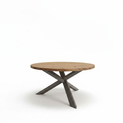 Esszimmer Rund Esstisch Holz runden Küchentisch Stil modern braun 140cm
