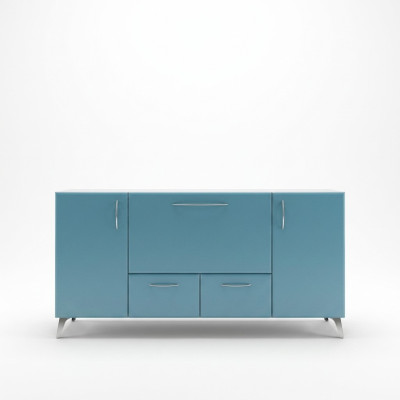 Baby Blau Sideboard Luxus Wohnzimmer Wohnwände Einrichtung Kommoden