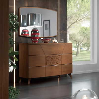 Schlafzimmer Set Kommode Spiegel Luxus Komplettes Modern Kommoden 2tlg
