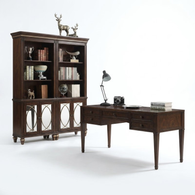 Schreibtisch braun Computer Bürotisch PC Schreibtisch Arbeitszimmer neu