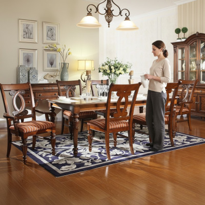 Esszimmer Esstisch 4x Stuhl 2x Stuhl Garnitur Set 7tlg Luxus Holz Möbel