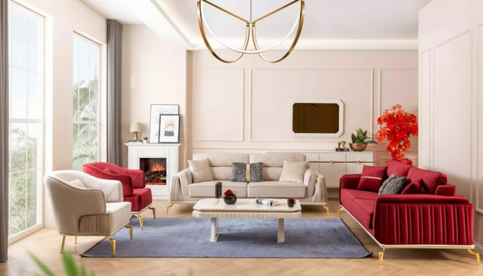 Wohnzimmer Sofagarnitur Set 3311Sitzer Sofa Couchgarnitur Möbel
