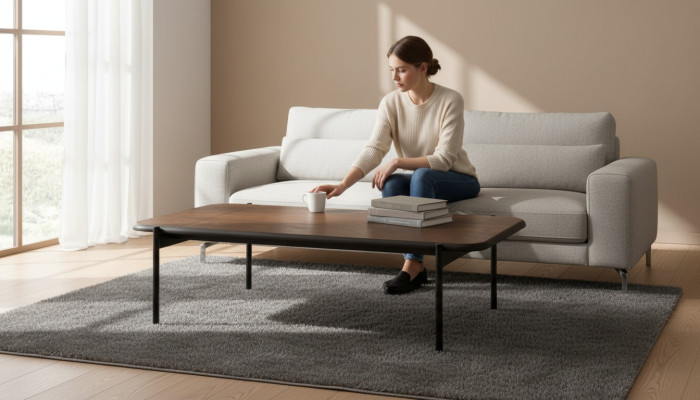 Couchtisch Möbel Tisch Luxus neu braun Modern Wohnzimmer Design