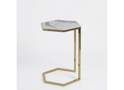 Beistelltisch Wohnzimmer Möbel Material Edelstah gold Edelstahl Design