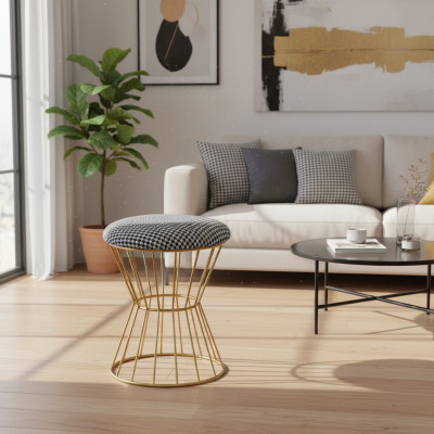 Hocker Fußhocker Würfel Luxus Möbel Design Stil Lounge Club Stoff