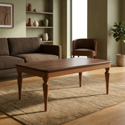Couchtisch Luxus Design neu Wohnzimmer Möbel braun Tisch Holz