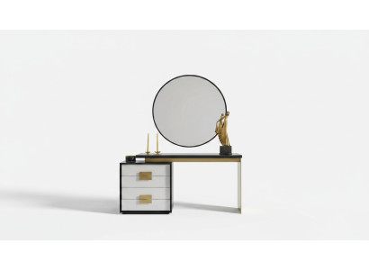 Schlafzimmer Stilvoller Set Designer Schminktisch Luxus Spiegel 2tlg