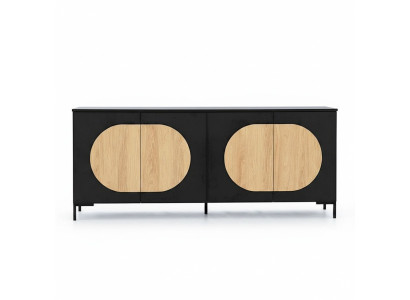 Schwarz-Braune Kommode Schlafzimmer Designer Holz Kommode Edle Anrichte